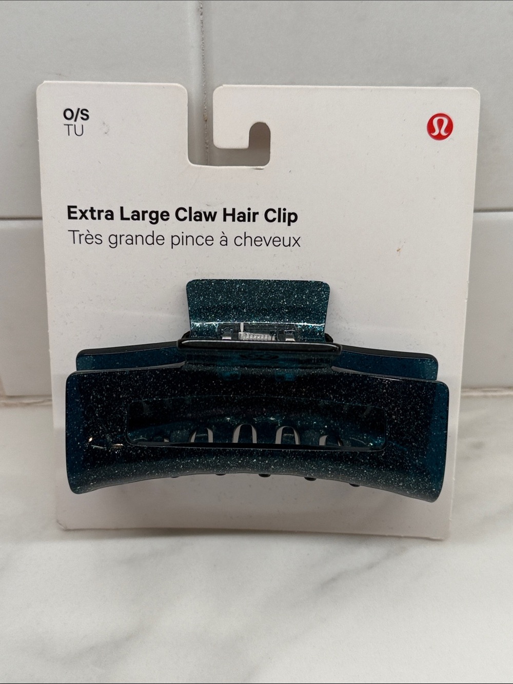 Lululemon Extra Large Storm Teal Claw Hair Clip - Picture 4 of 4